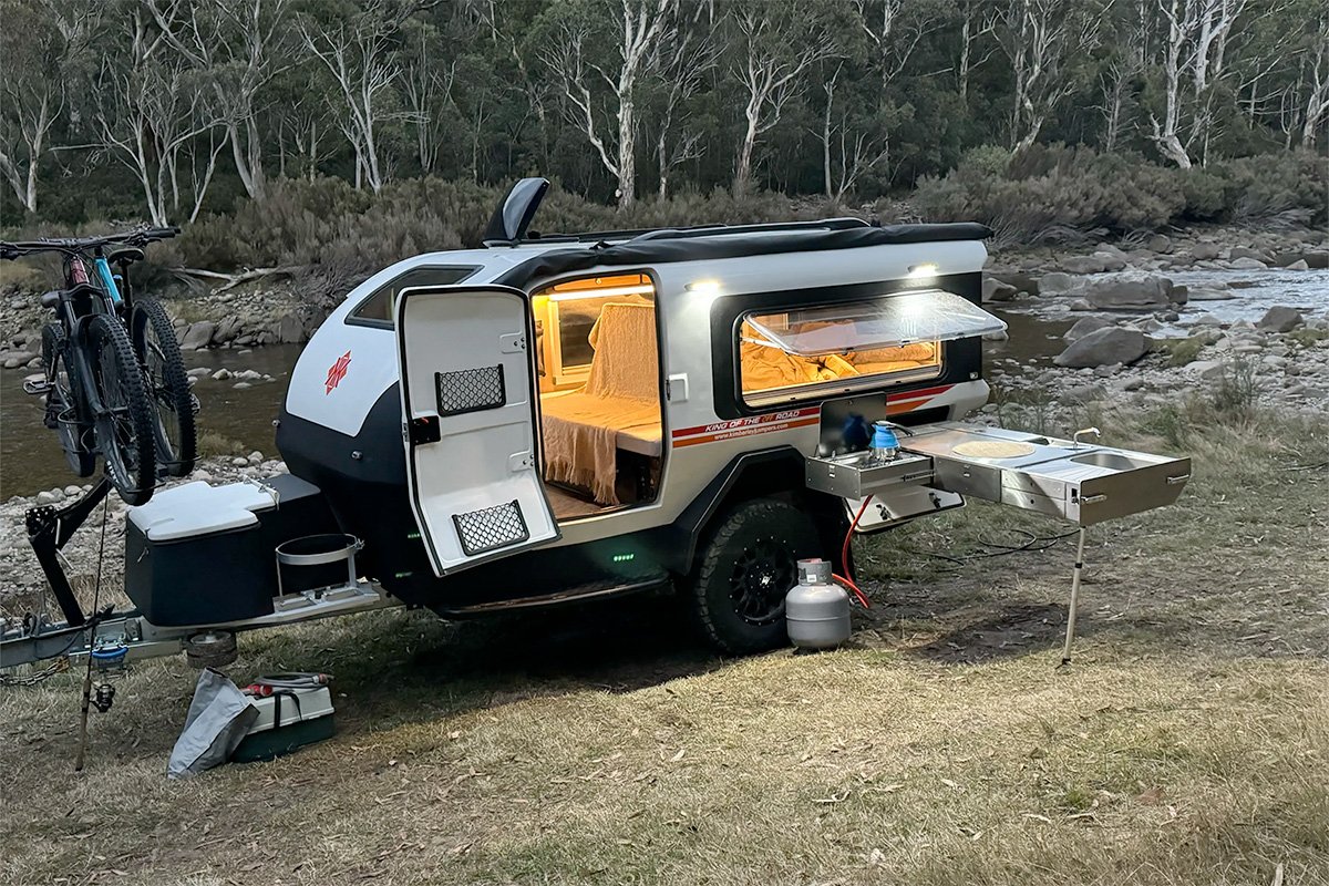 Kimberley Kube Teardrop Camper Trailer Cooking