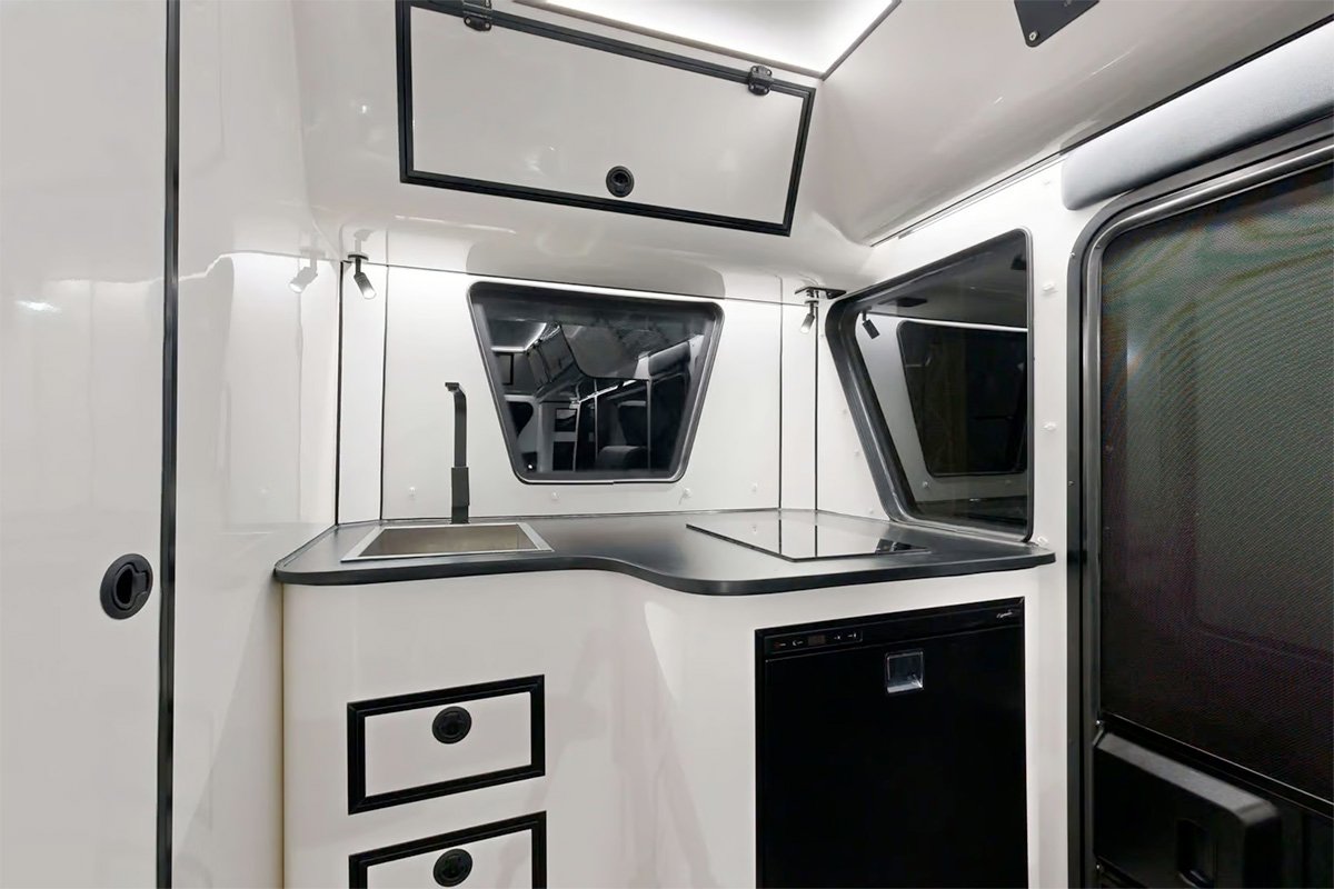 On The Move Crossfire 4.7 Camper Trailer Kitchen