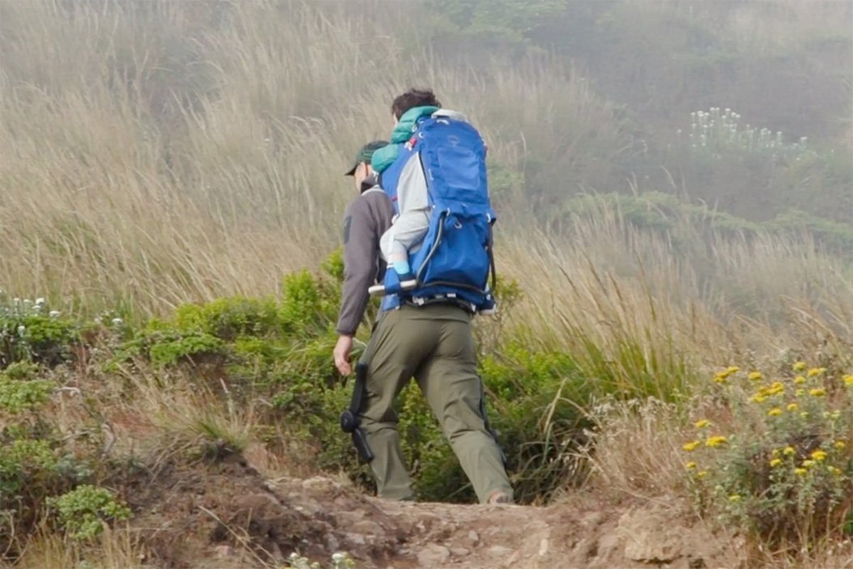 Skip MO/GO Powered Pants Hike with Kids