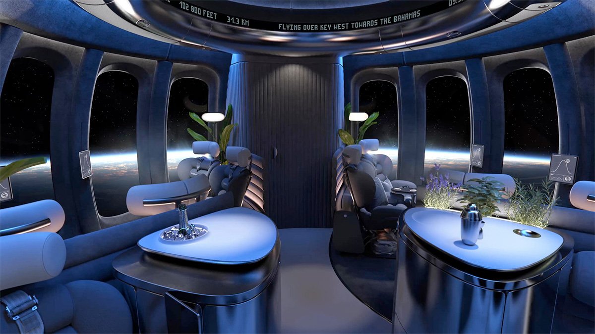 Space Perspective Spaceship Neptune Excelsior Interior