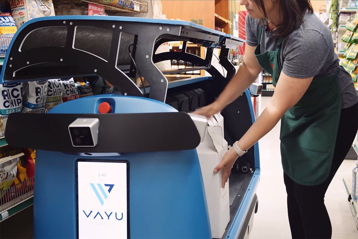 Vayu Robotics The One Delivery Robot In Store