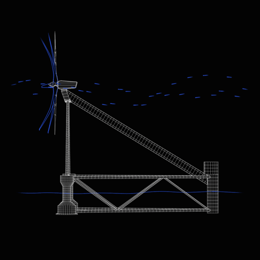 X1 Wind Floating Offshore Wind Platform Downwind