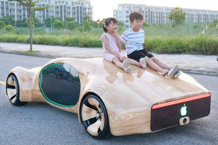 Apple Concept Car ND Woodworking Art