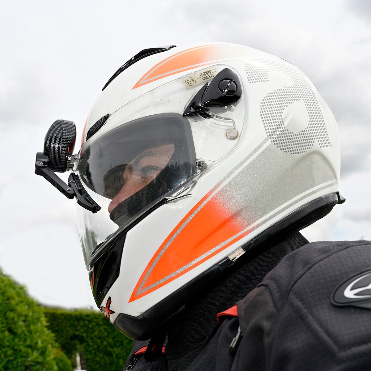 BIKERGUARD Motorcycle Helmet Visor Wiper Secure Mount