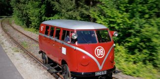 Classic VW Bulli Camper Rail Bus