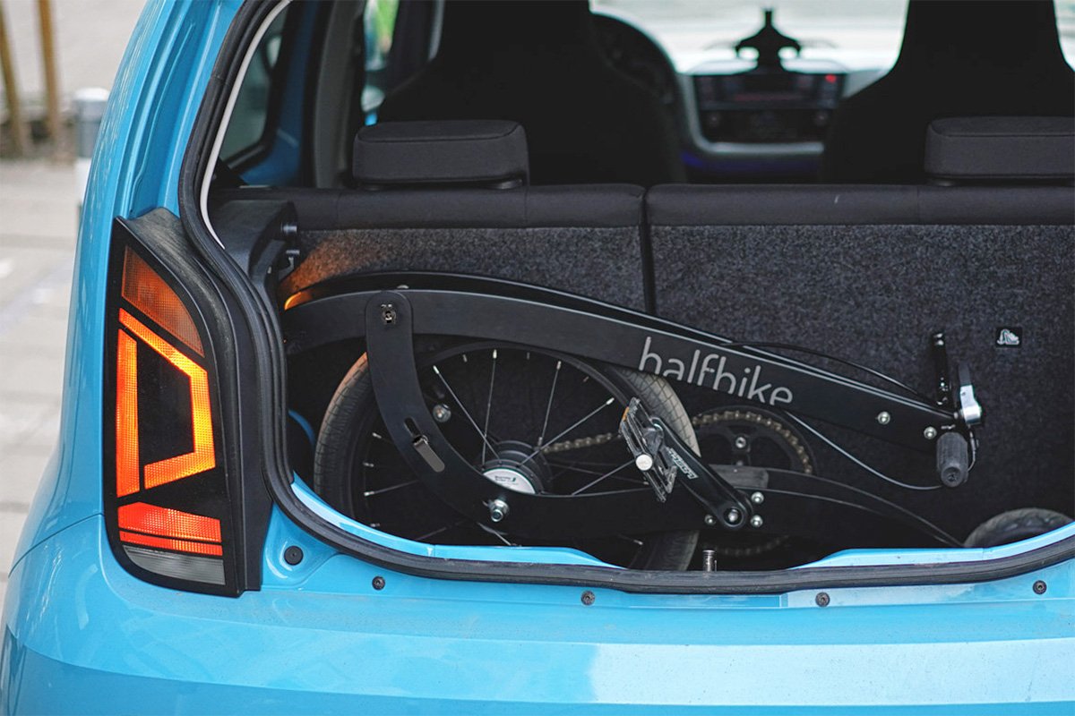 Halfbike Compact Light Stand-up Bike Car Trunk