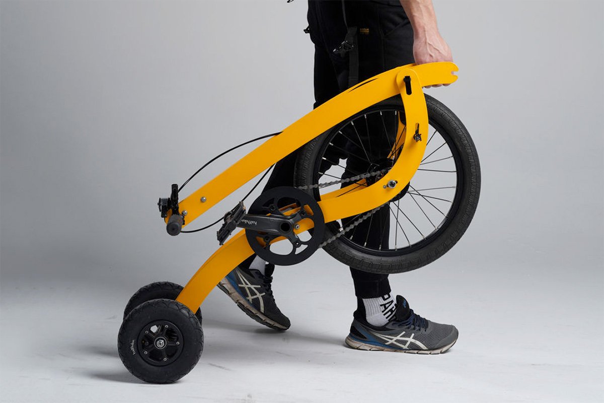 Halfbike Compact Light Stand-up Bike Take Anywhere