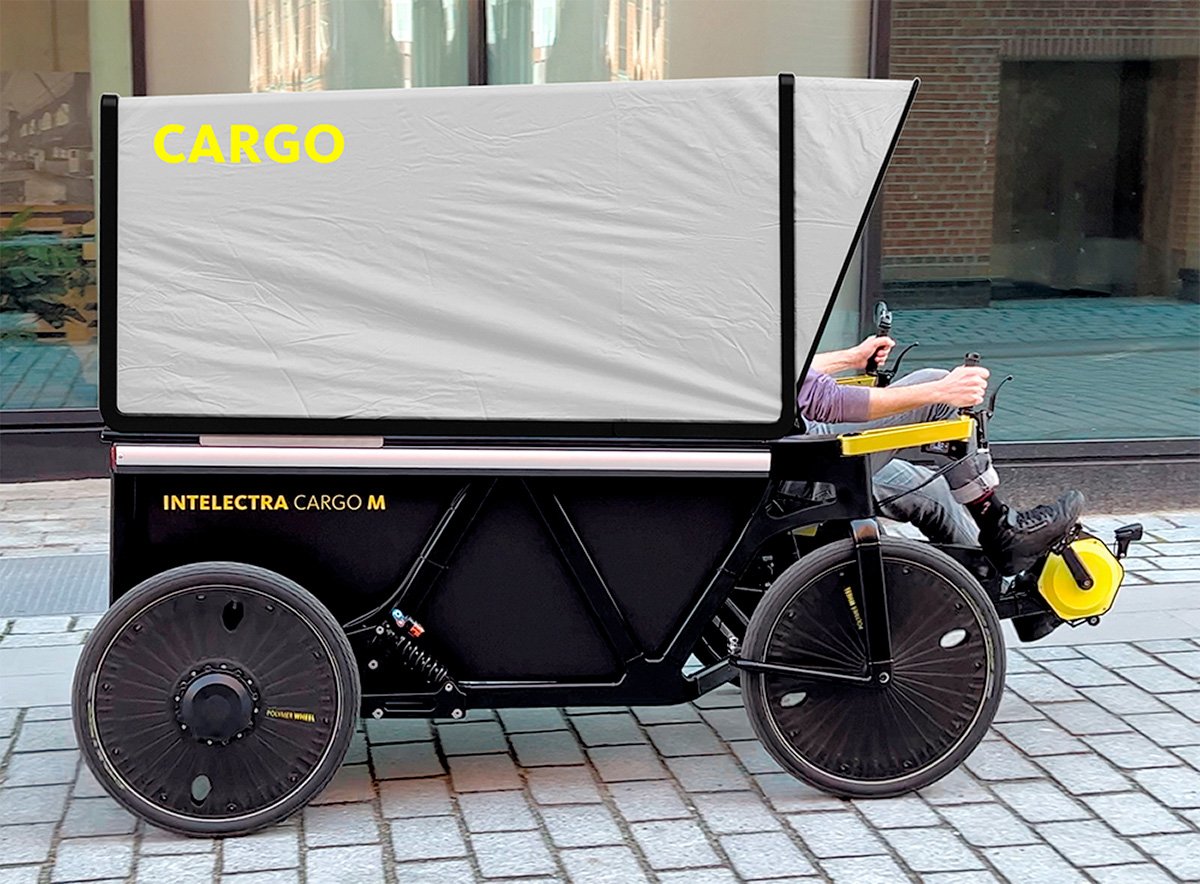 Intelectra Pedal-by-wire Cargo Bike Canopy