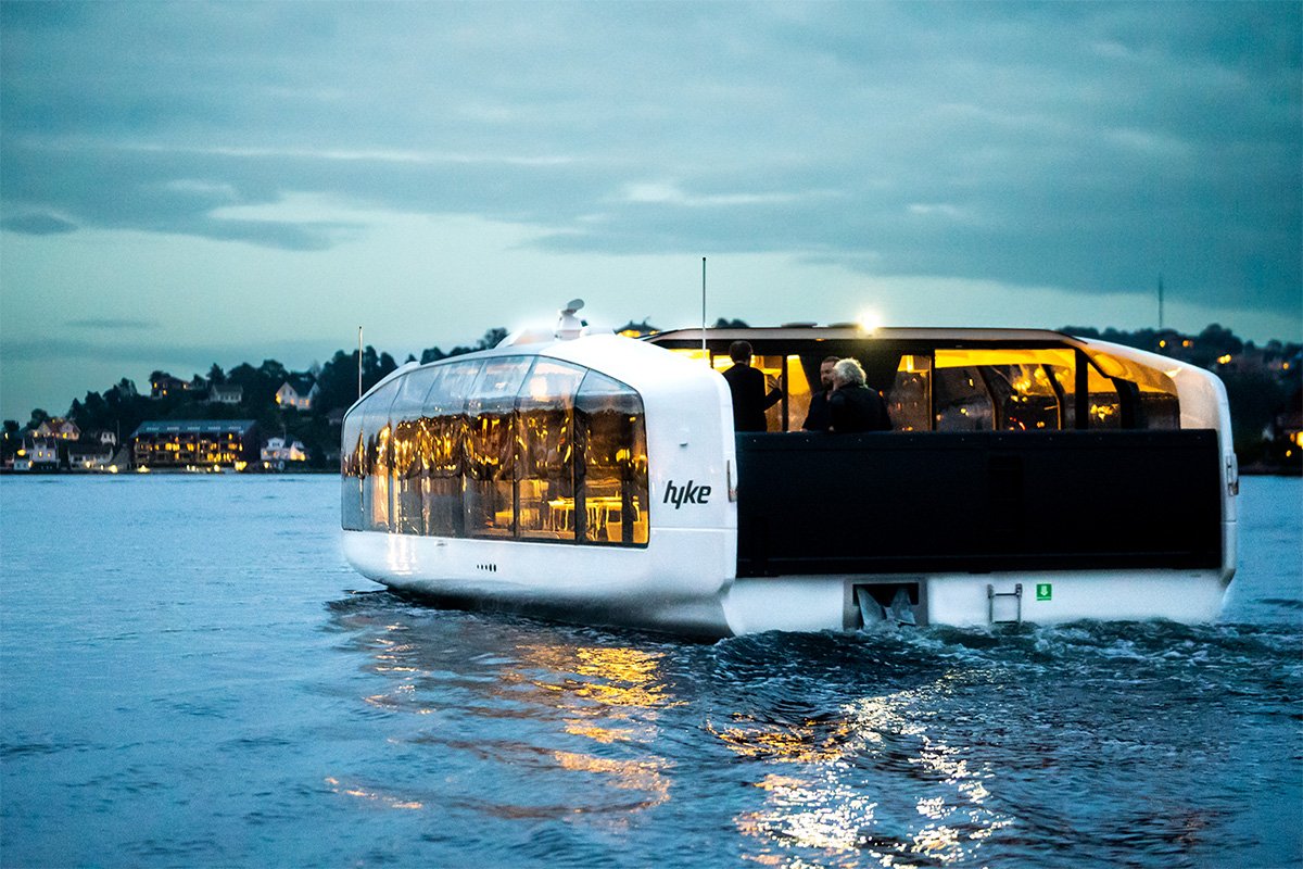 Hyke Shuttle Electric Smart Ferry Night