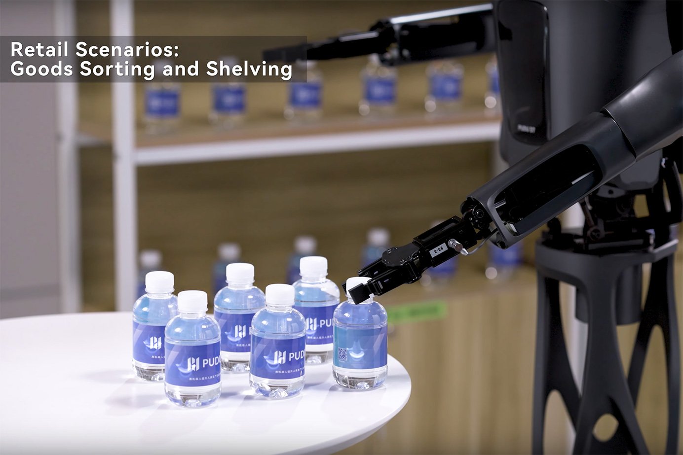 PUDU D7 Semi-Humanoid Robot Sorting Shelving