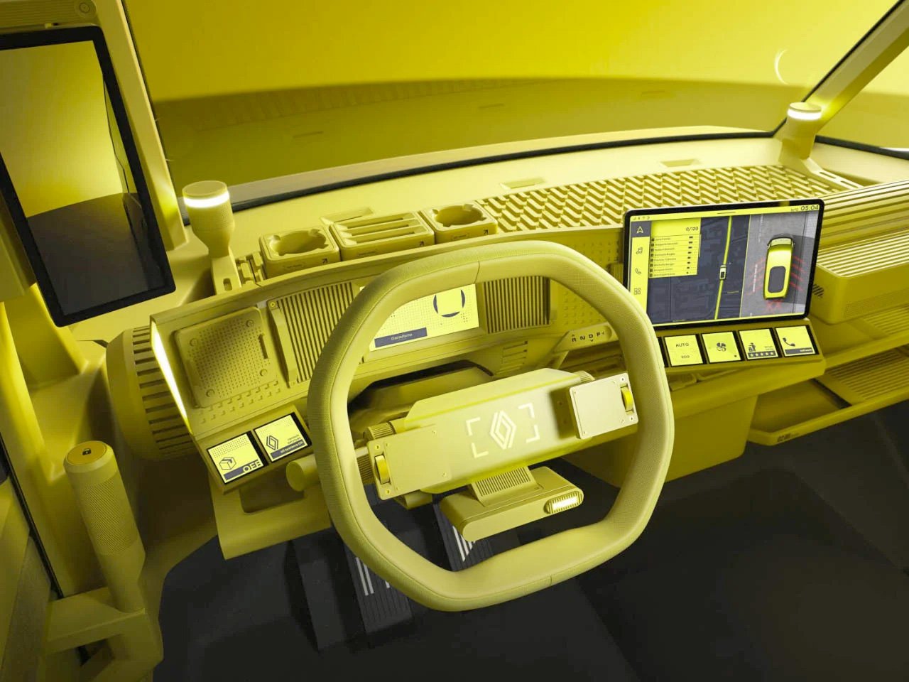 Renault Estafette Electric Cargo Van Concept Cockpit