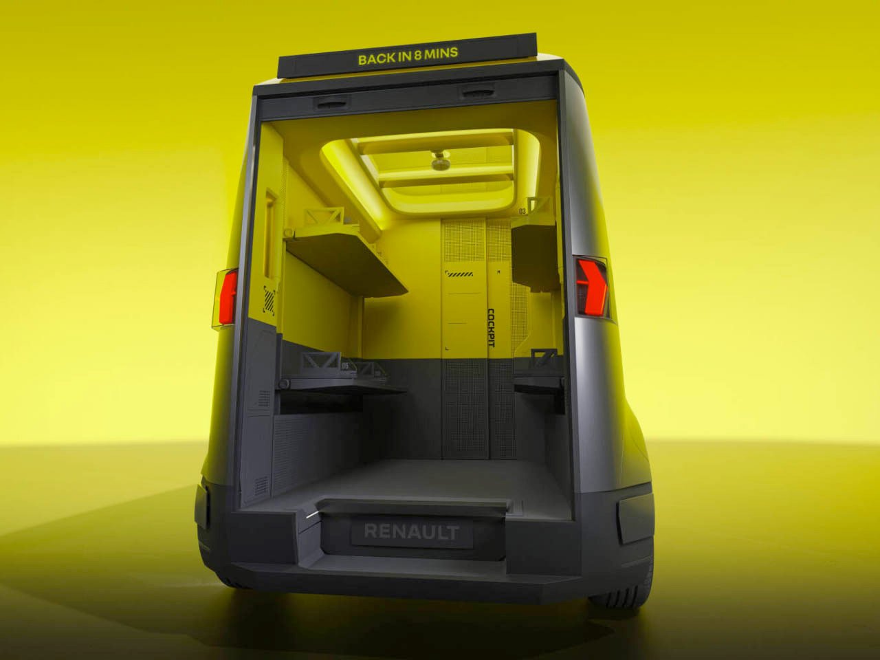 Renault Estafette Electric Cargo Van Concept Roof Height