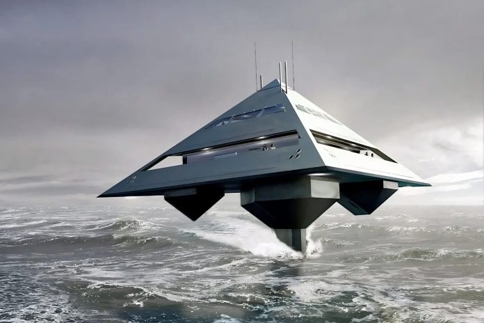 Tetrahedron Hydrofoiling Superyacht