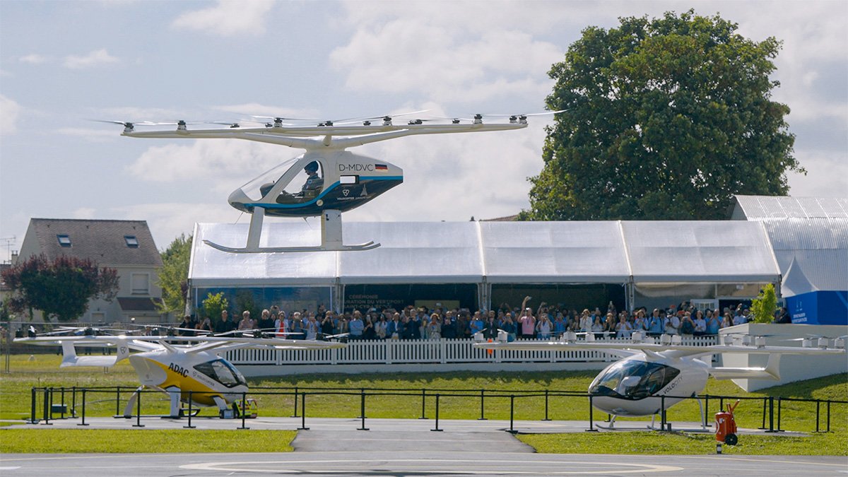 Volocopter VoloCity eVTOL Air Taxi Vertiport Inaugration