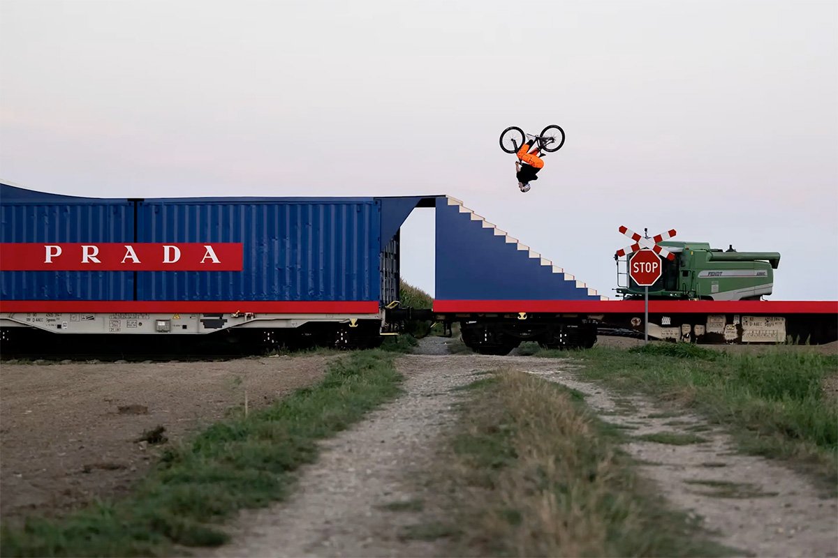 World-first Bike Flip on Moving Train Final Trick