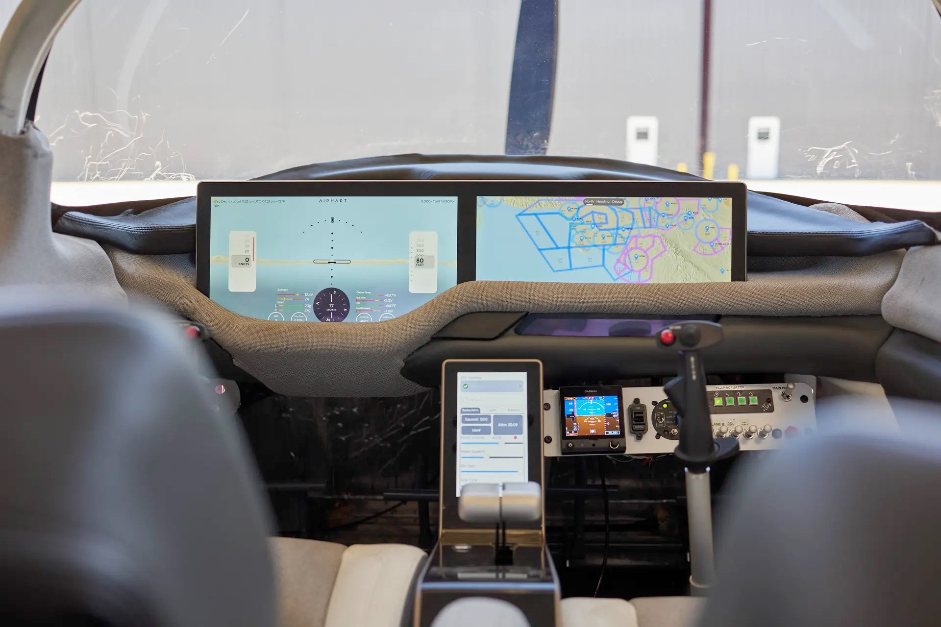 Airhart Sling Simplified Personal Aircraft Cockpit