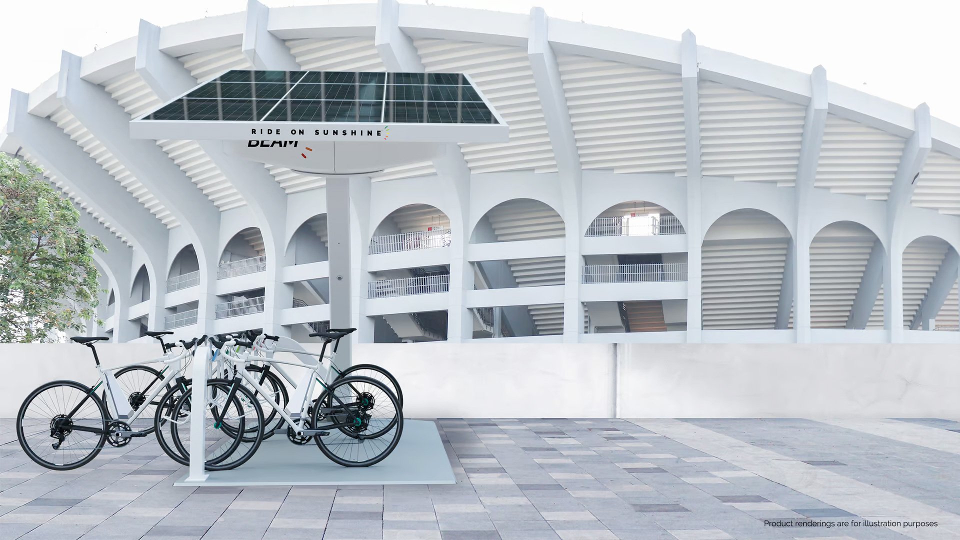 BeamBike Solar-powered eBike Charging Station Capacity