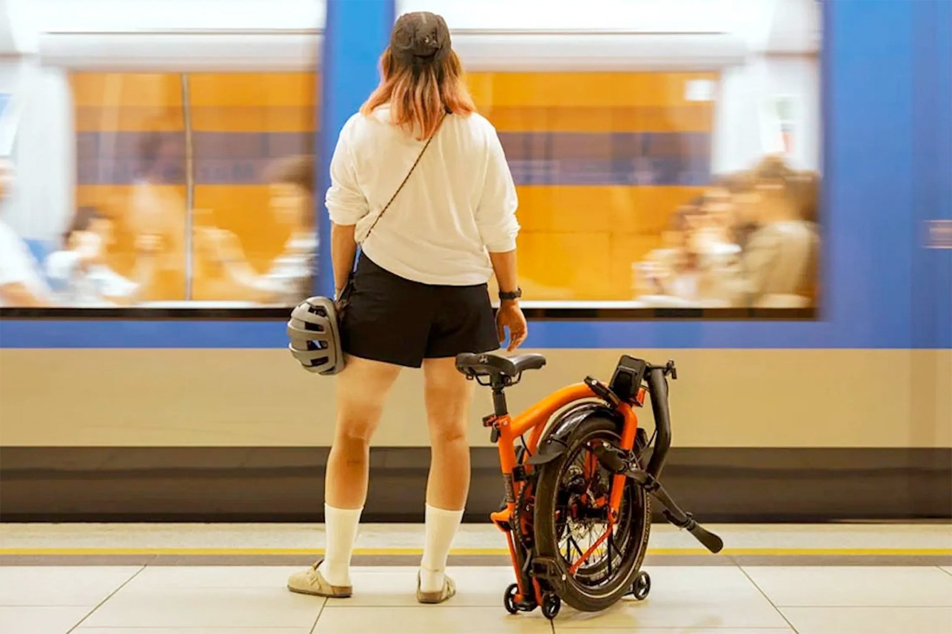 Brompton G Line Folding eBike Folded