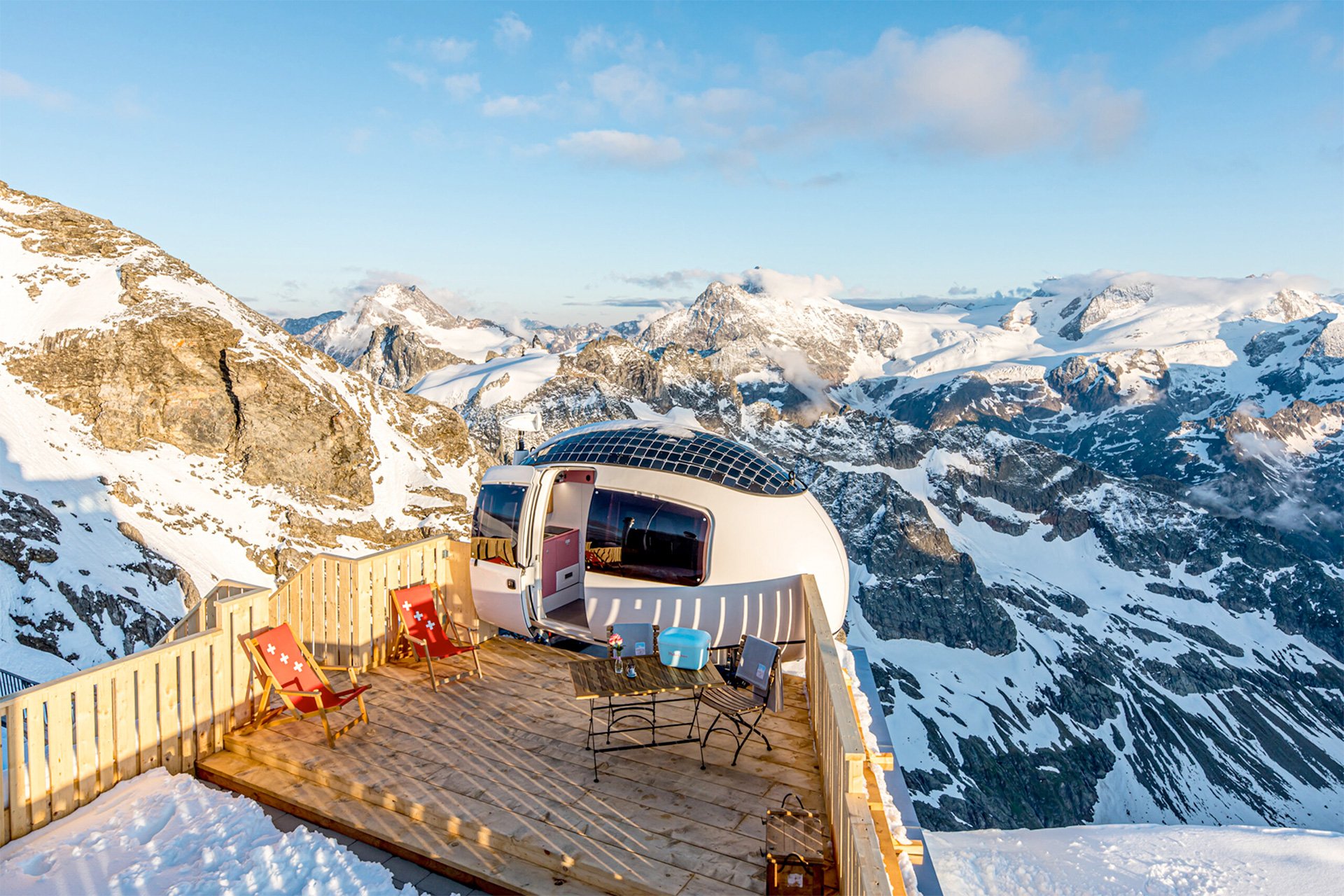 Ecocapsule Off-grid Mobile Home Mount Titlis, Switzerland