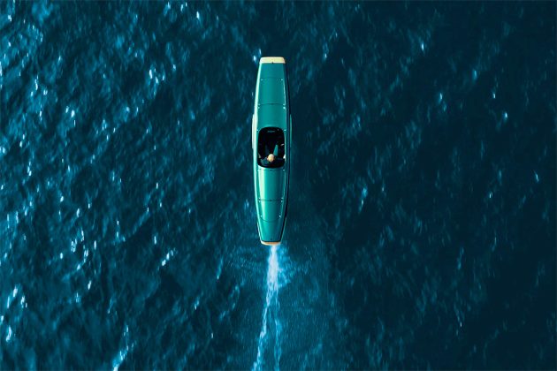 Foil.One Single Passenger Electric Hydrofoil Boat Minimal Wake