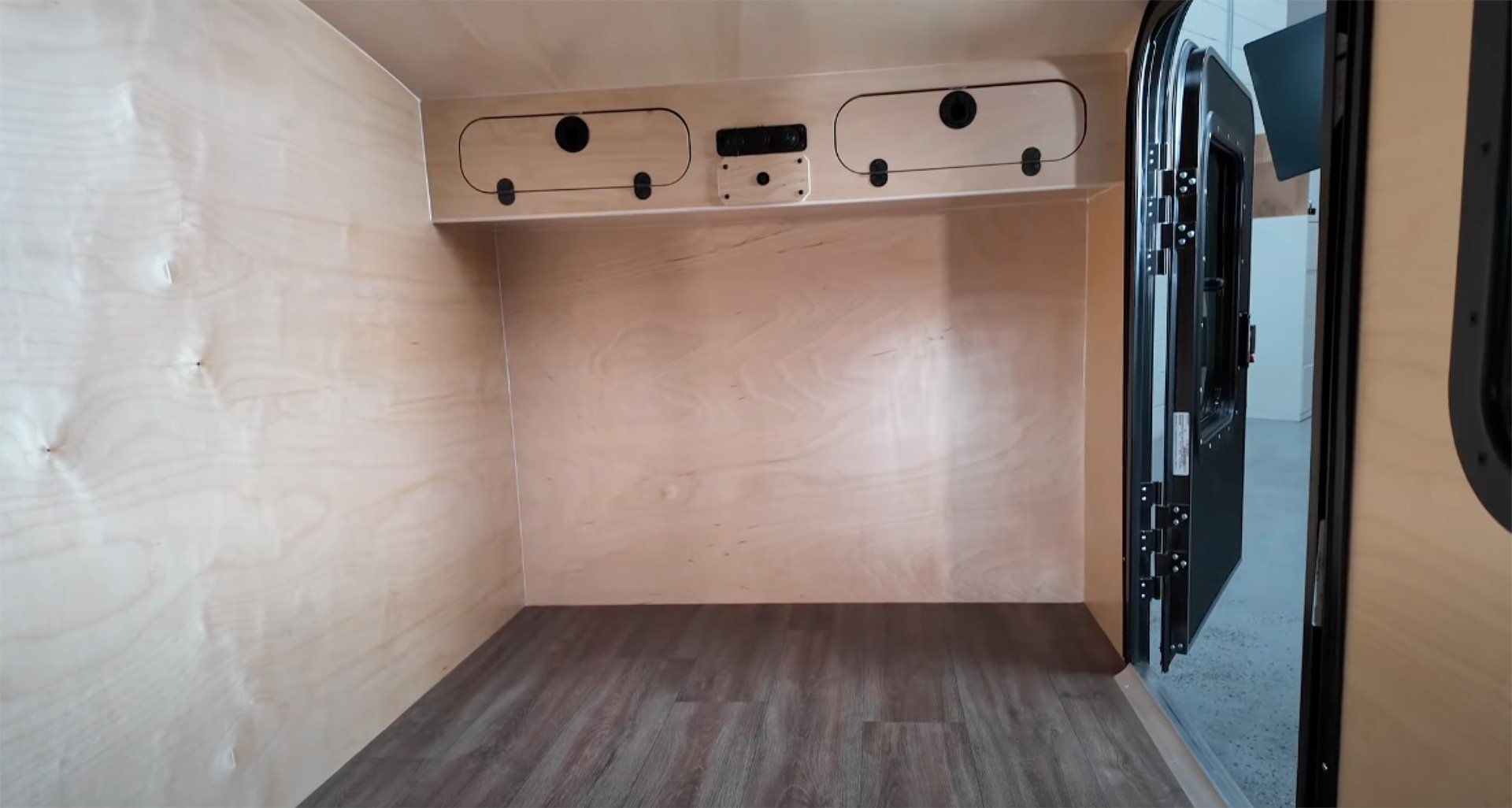 Hiker Highway Lite Semi-teardrop Trailer Interior Front