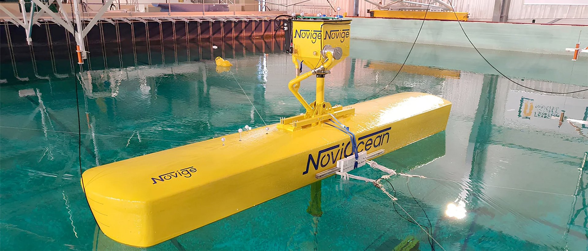 NoviOcean Novige Hybrid Wave Wind Solar Plant Prototype
