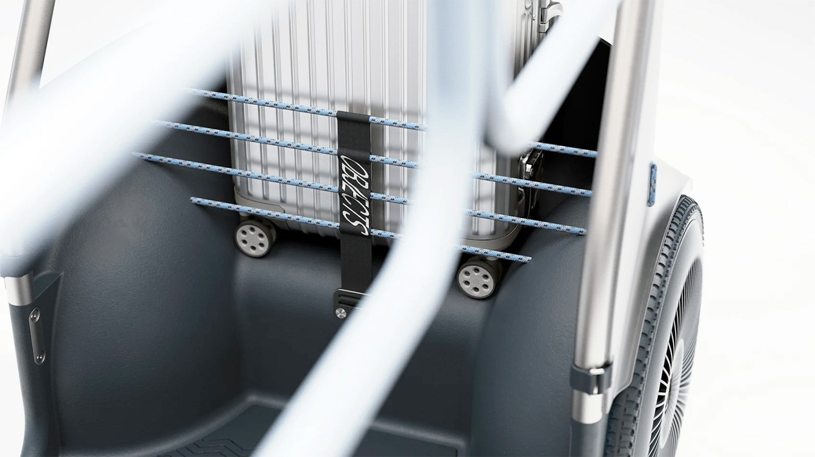 OMI Hop Autonomous Driverless Scooter Luggage