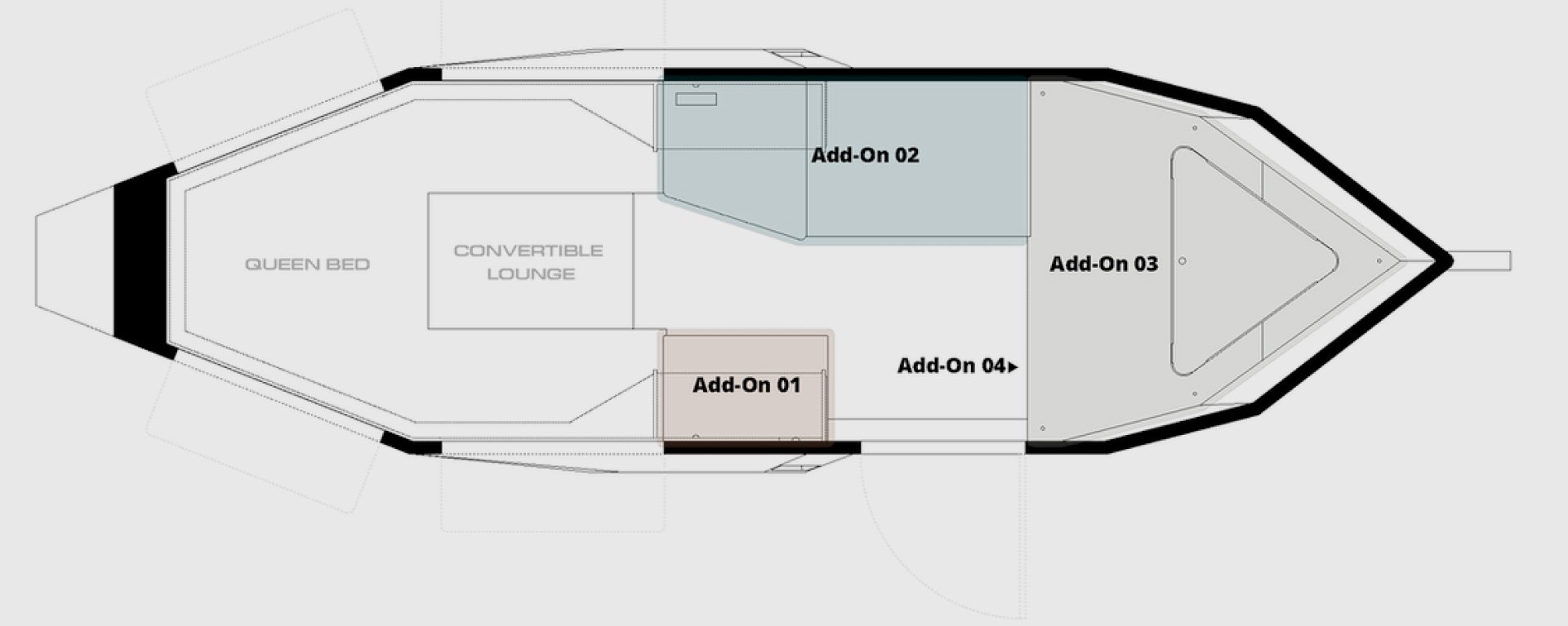 Polydrops P21 Travel Trailer Layout