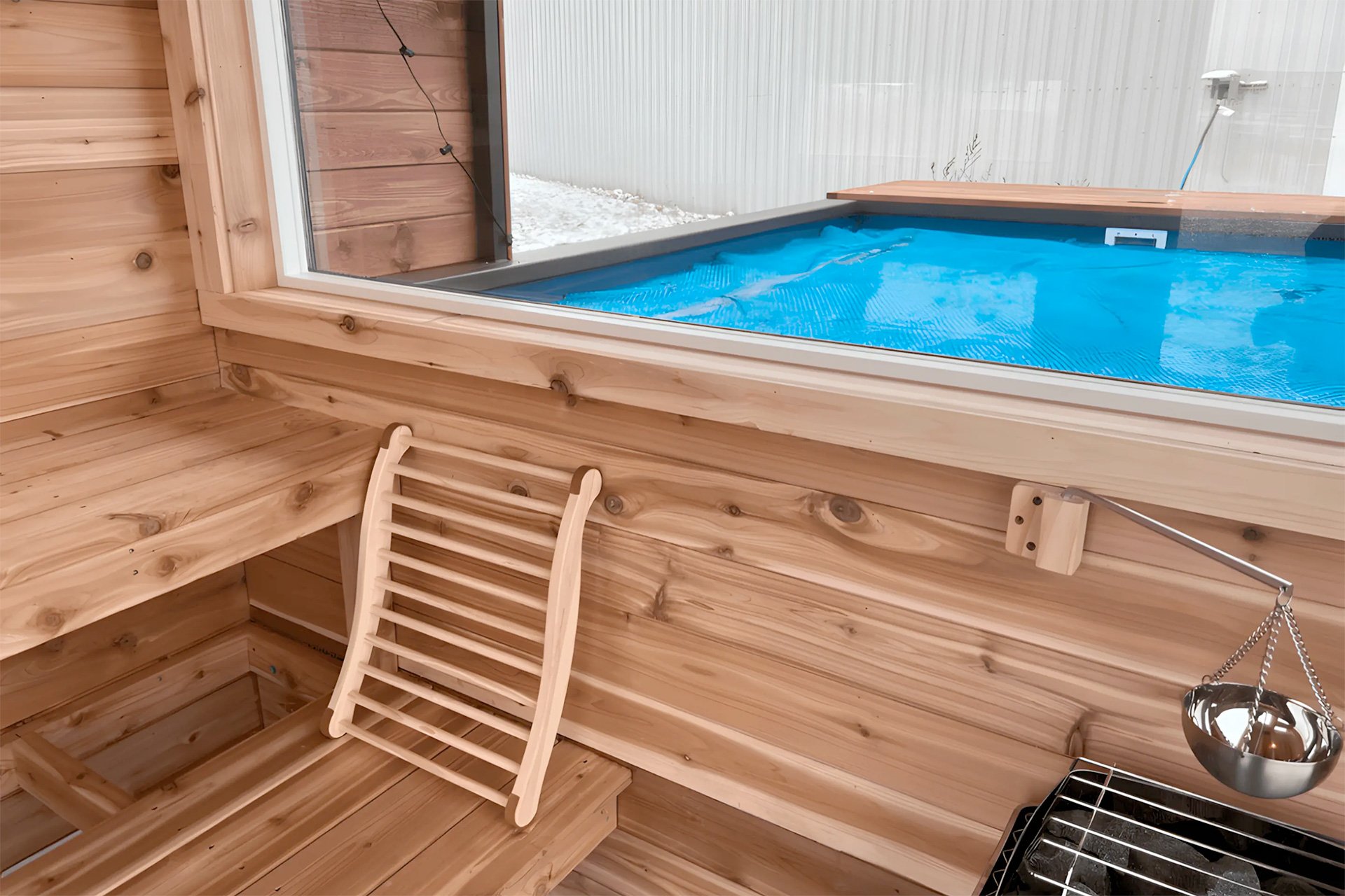 SaunaPlunge Container Pool Area