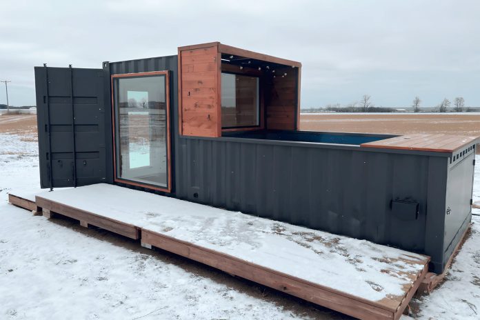 SaunaPlunge Shipping Container-based Sauna