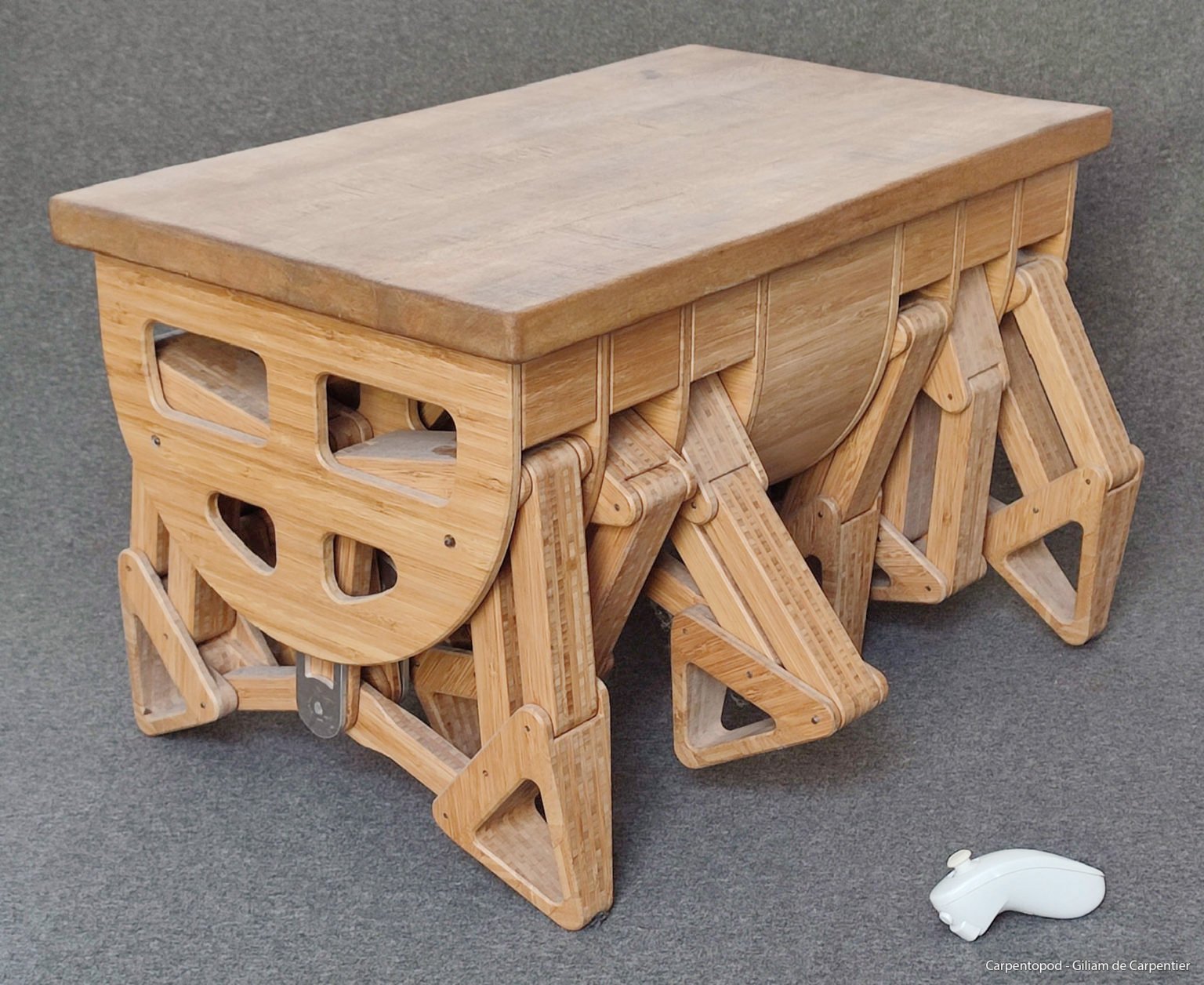 Carpentopod 12-legged Walking Wooden Table Sections