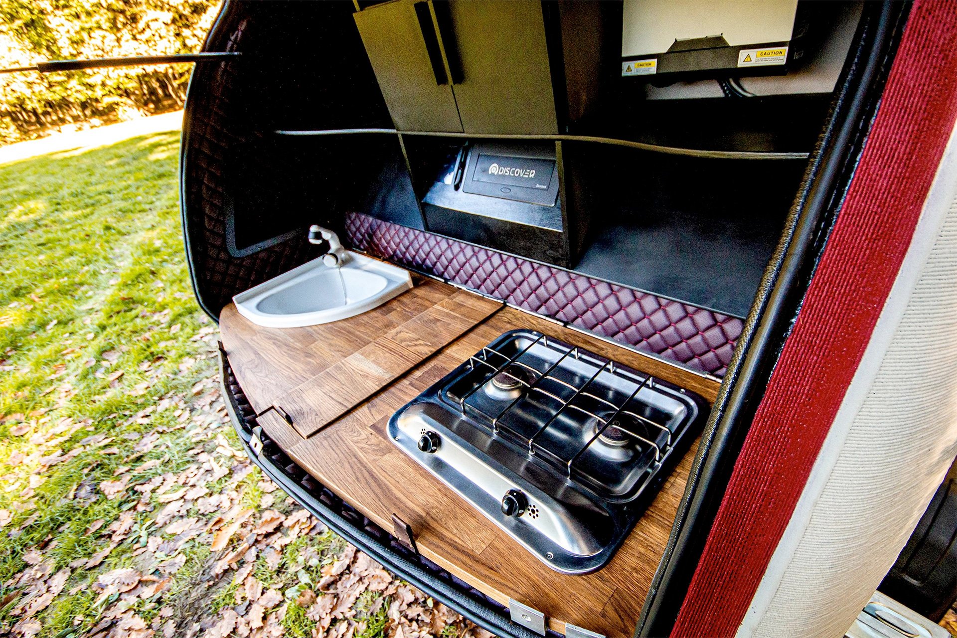 Discover 3D-printed Teardrop Camper Tailgate Galley