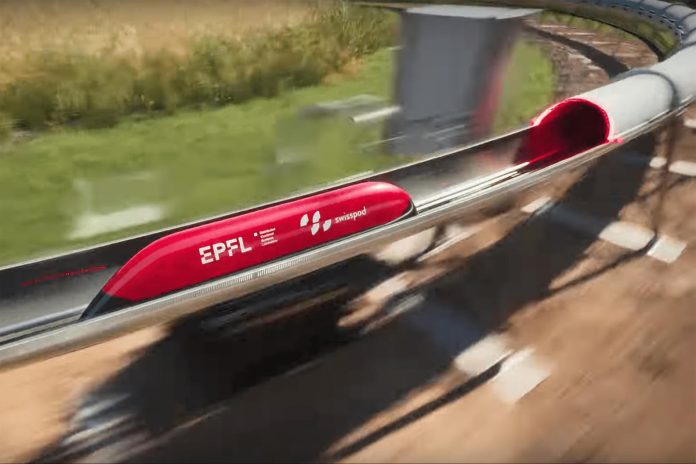 EPFL Swisspod Longest Hyperloop Trial