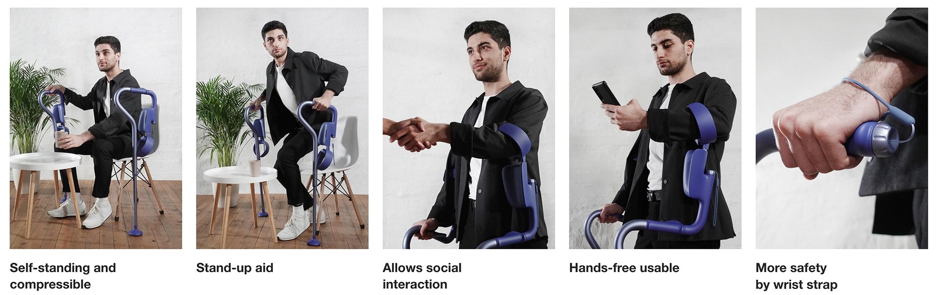 Pedestrian Walking Aid Features