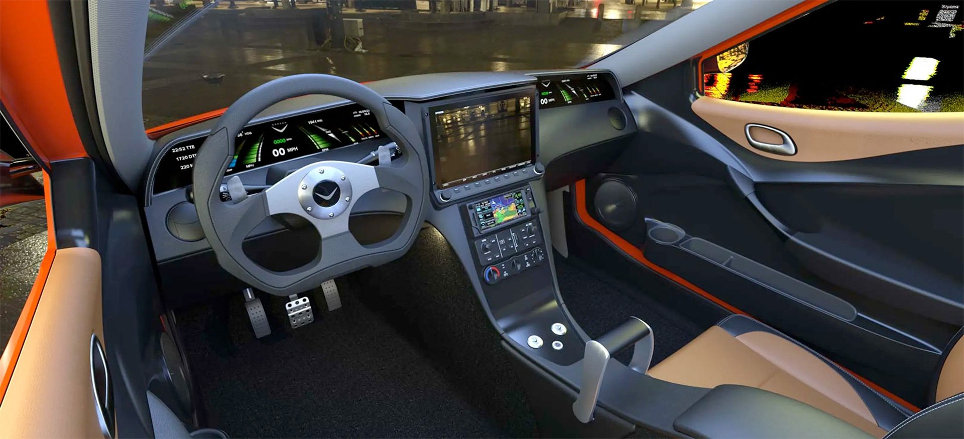 Switchblade Flying Car Production Redesign Interior