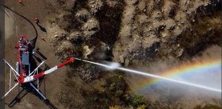 Water-spraying RainStream Tower Forest Fire Fighting