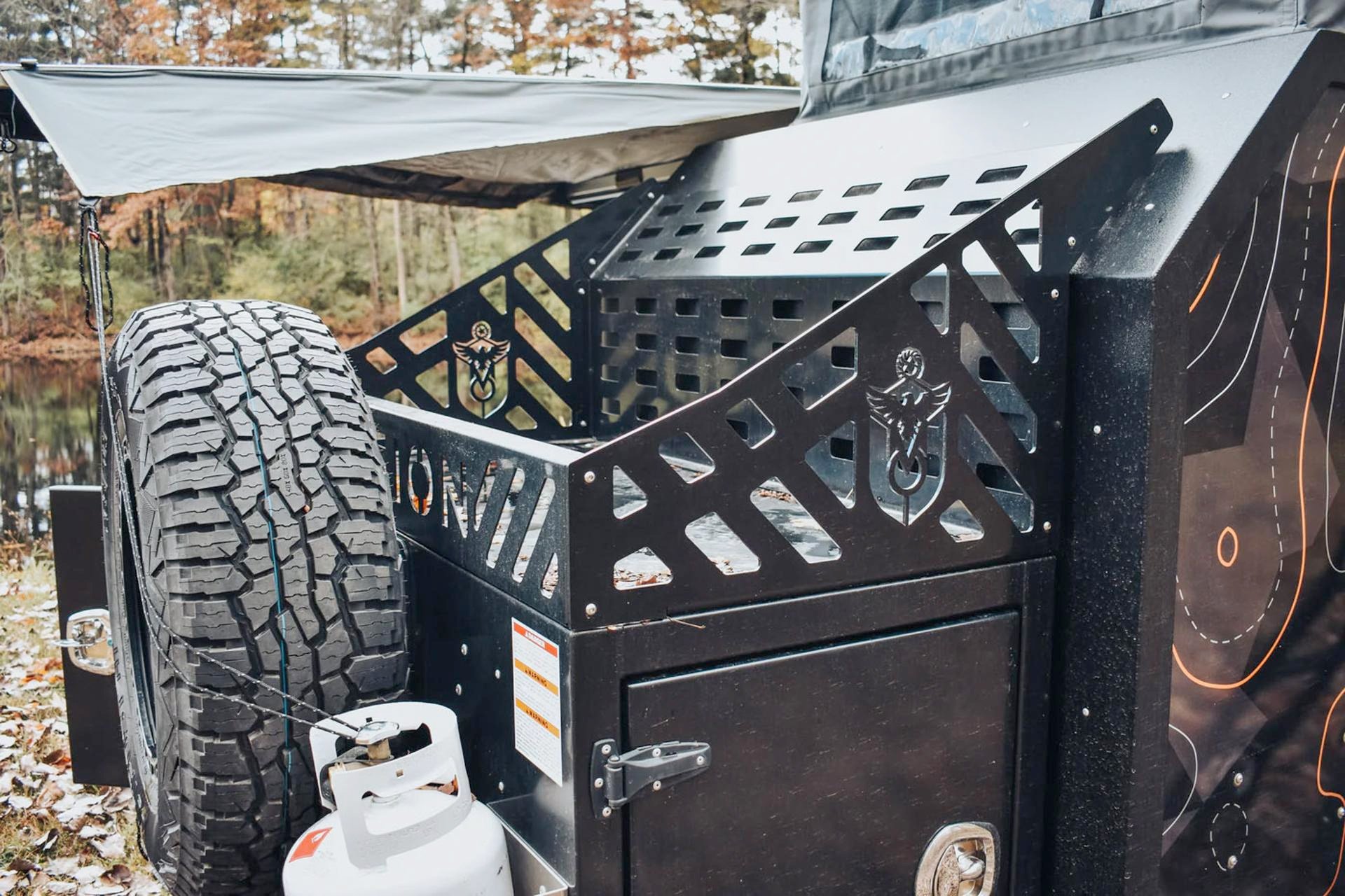 Mission Overland Trail Dog Rugged Trailer Front
