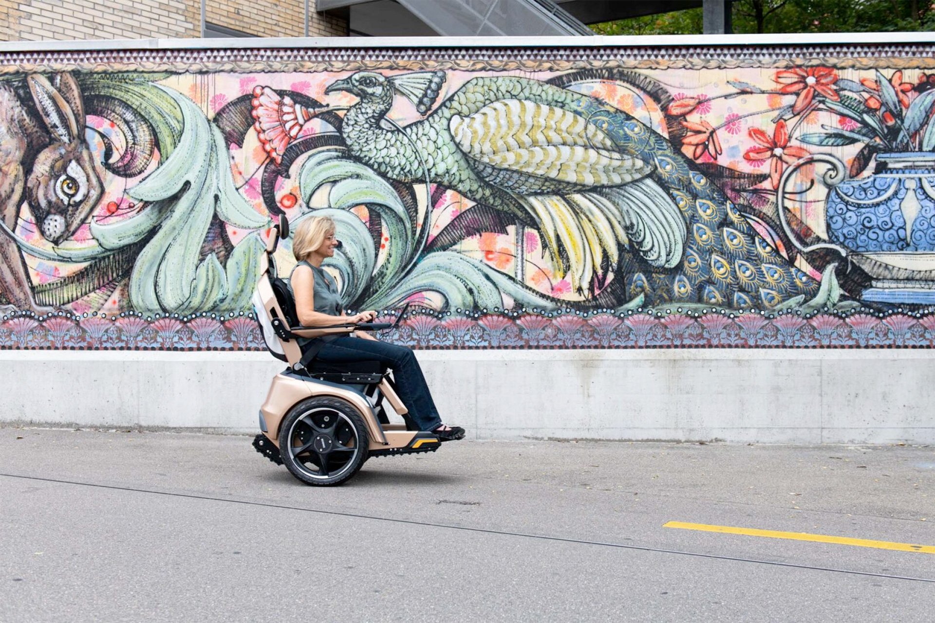 Scewo Bro Stair-climbing Wheelchair Gyroscopic Stabilization