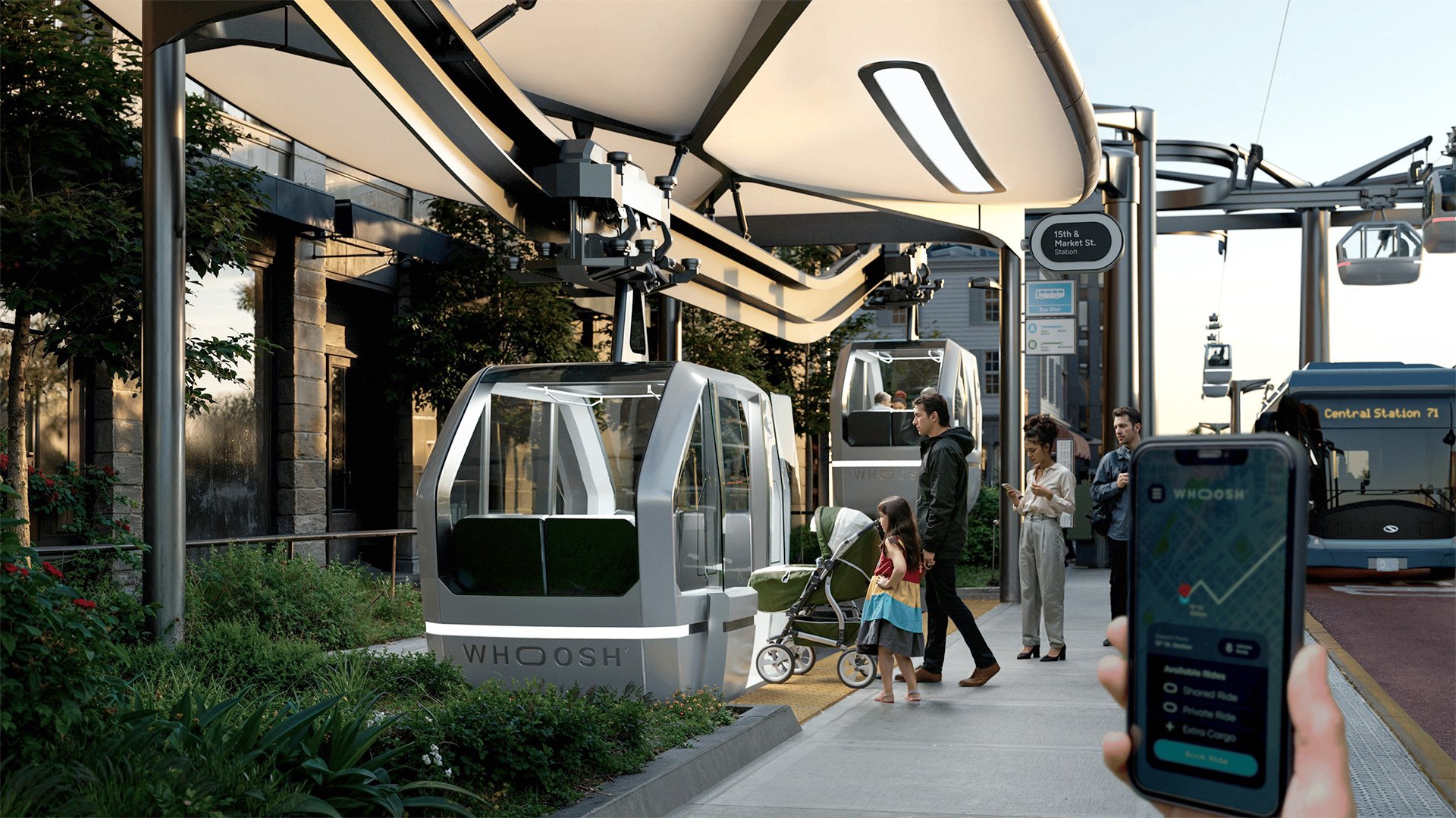 Whoosh Urban Transit System Ground-based Station