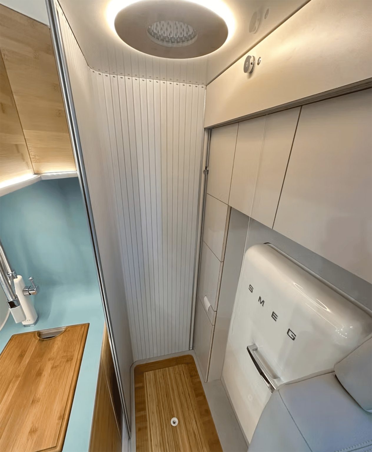 Vintage design meets modern tech in this masterful camper van