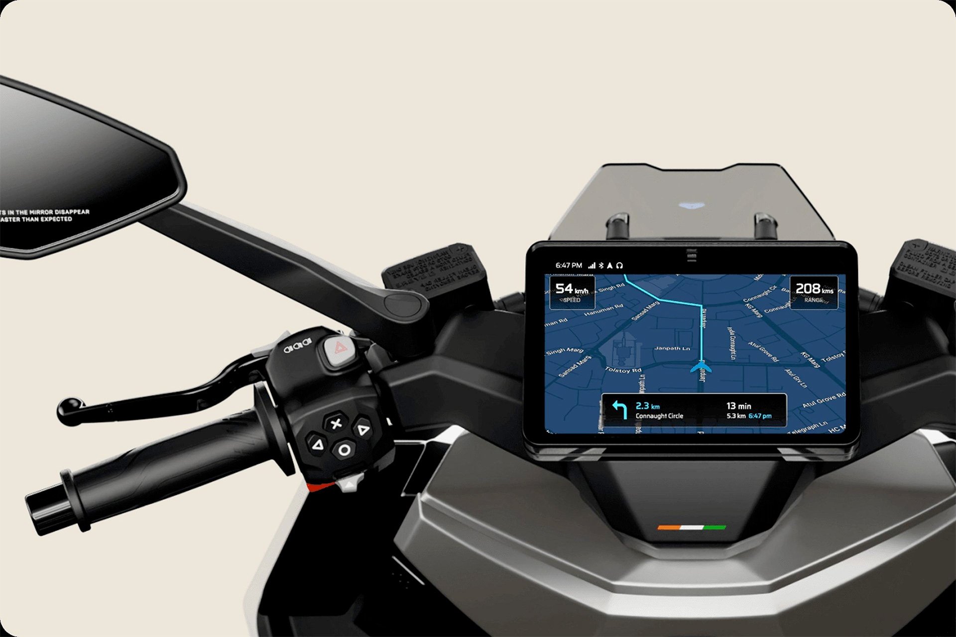 Ultraviolette Tesseract e-Scooter Display