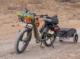 Fat-tire adventure ebike has a load capacity of 505 lb & tows 1,000 lb Velotric Nomad 2 Fat-tire Adventure eBike