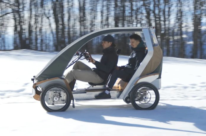 Acticycle Four-wheeled Two-seater Pedelec