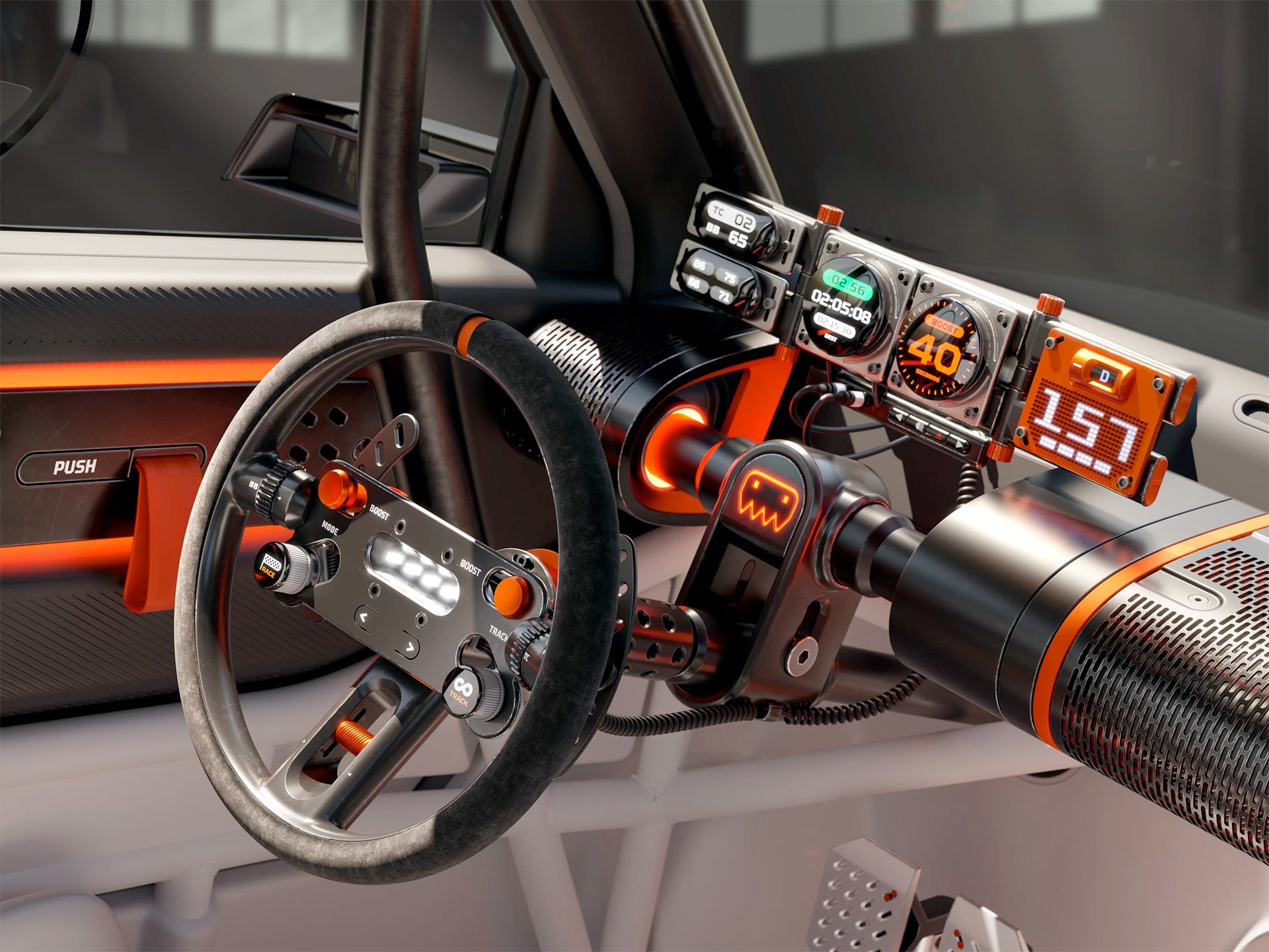 Hyundai Gaming-inspired Insteroid Concept EV Cockpit