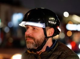 Woolf bike helmet combines foldable convenience with smart safety features Woolf Smart Folding Bike Helmet