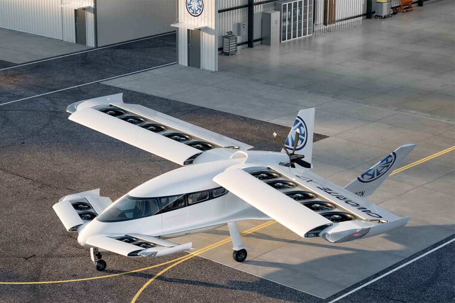 Cavorite X7 Fan-in-wing eVTOL White