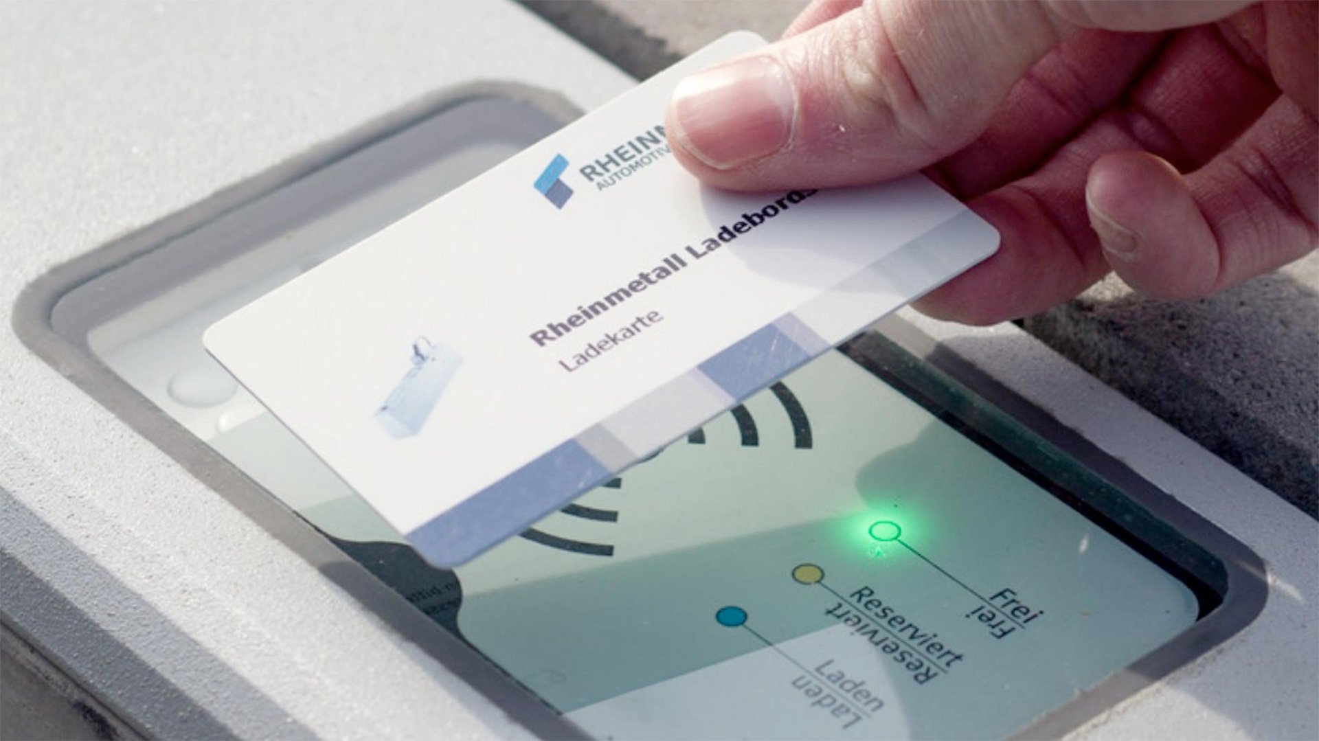 Rheinmetall Curbside EV Charging RFID