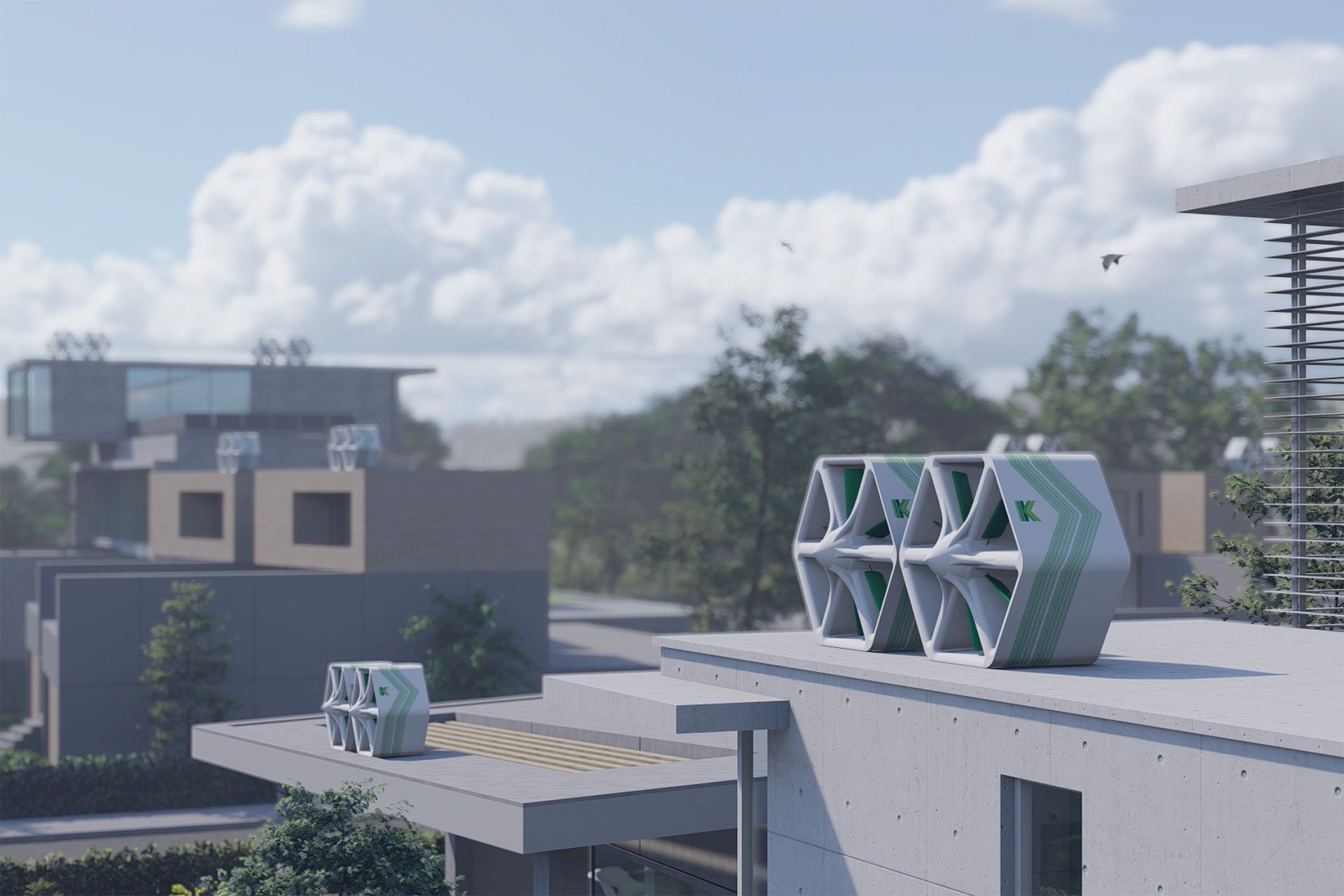Katrick Technologies Urban Wind Panel Rooftop