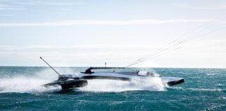 SP80 Kite-powered Sailboat Speed Record