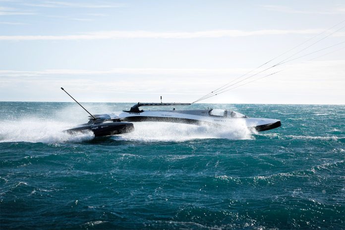 SP80 Kite-powered Sailboat Speed Record